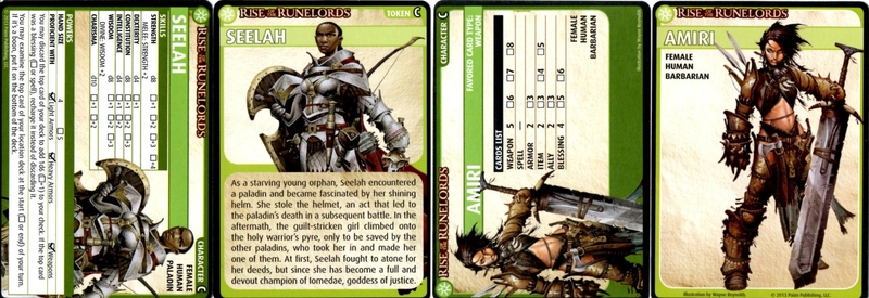 Pathfinder Card Game Review Character Cards