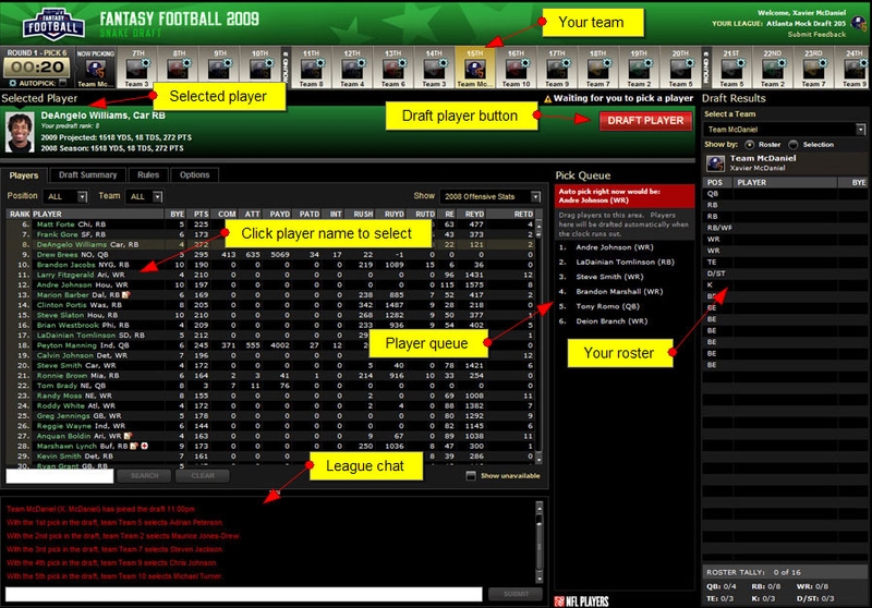 fantasy football screen