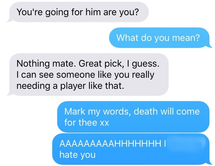 fantasy football convo